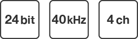 24bit 40kHz 4ch